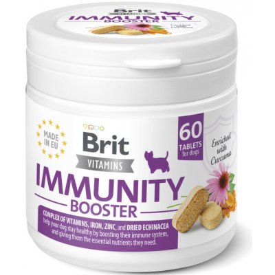 Brit Dog Vitamins Immunity Booster 120 g 60 tbl 161443 – Hledejceny.cz