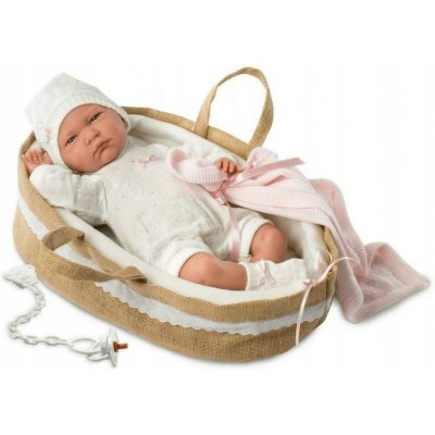 Llorens New Born holčička v gondole 42 cm 74044 – Zboží Mobilmania