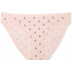 Victoria's Secret dámské kalhotky Cotton Lace Bikini růžové