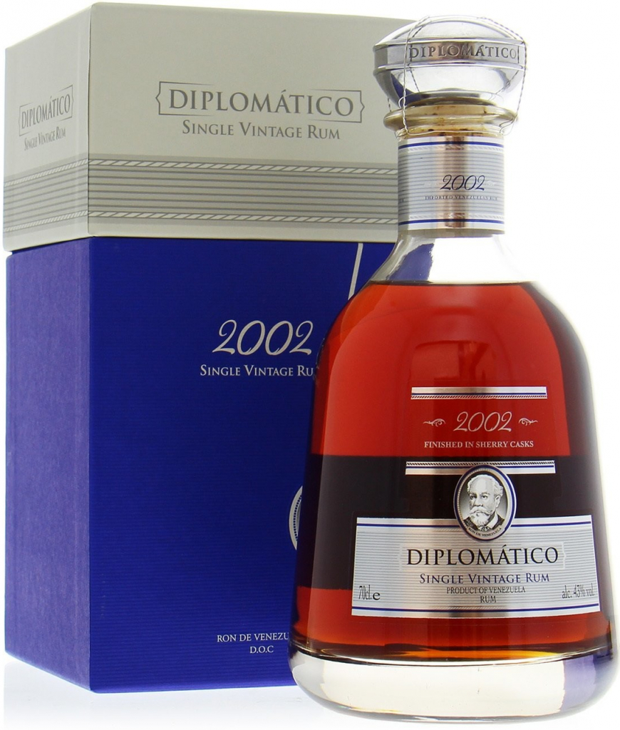 Diplomático Single Vintage 2002 43% 0,7 l (karton)