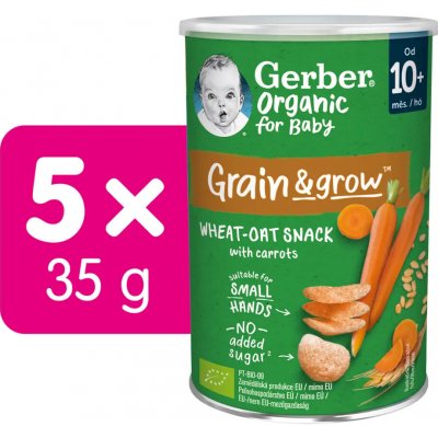 Gerber Organic Křupky s mrkví 35 g – Zboží Dáma