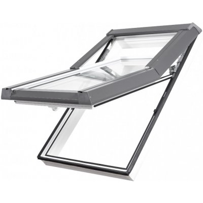 SKYLIGHT střešní okno 66 x 98 cm 6/9 S RAL 8019 – HobbyKompas.cz