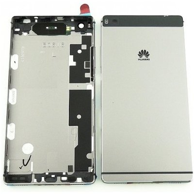 Kryt Huawei P8 zadní + boční tlačítka černý – Zbozi.Blesk.cz