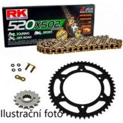 RK Racing Chain Řetězová sada Kawasaki Z 125 19