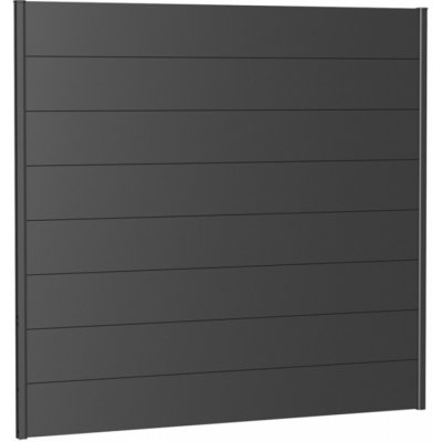 Biohort Stěnové panely pro ochranu soukromí bez akrylového skla, vel. 90 x 100, stříbrná metalíza