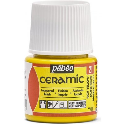 Pébéo Barva na keramiku Ceramic 45 ml 21 Rich Yellow – Zboží Dáma