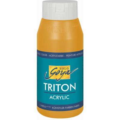 KREUL Akrylová barva TRITON SOLO GOYA světlá okrová 750 ml – Sleviste.cz