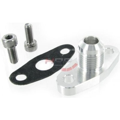 Adaptér zpětné vedení oleje T3/T4 / Garrett GT se závitem D-10 - kit s těsněním a šrouby – Sleviste.cz