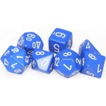 Chessex Sada 7 kostek modro/bílá – Zboží Živě