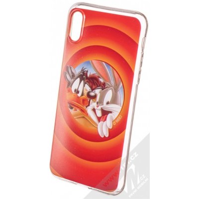 Pouzdro Warner Bros Looney Tunes 002 s motivem Apple iPhone X červené