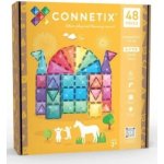 Connetix Glitter Castle se třpytkami 48 ks – Zboží Dáma