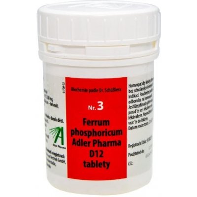 Ferrum phosphoricum Adler Pharma D12.tablet .nob.2000 – Hledejceny.cz