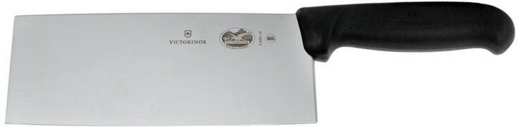 Victorinox 5.4063.18 Fibrox čínský kuchařský nůž tvar sekáčku černá 18 cm