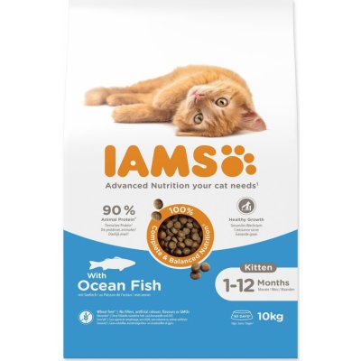 IAMS Advanced Nutrition Kitten s mořskou rybou 10 kg – Zboží Dáma