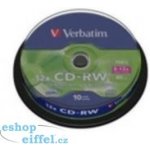 Verbatim CD-RW 700MB 12x, SERL, spindle, 10ks (43480) – Zboží Živě