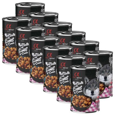 Alpha Spirit Meatballs Jehněčí s kmínem 12 x 400 g