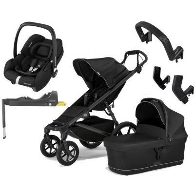 Thule Urban Glide 4-wheel + Bassinet + Maxi Cosi 2025 Black – Zboží Mobilmania
