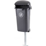 Meva-Tec Odpadkový koš 50 l. Urban černý – Hledejceny.cz