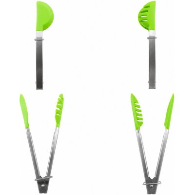 xcena Silikonové nerezové kuchyňské kleště 22 cm – Zboží Dáma