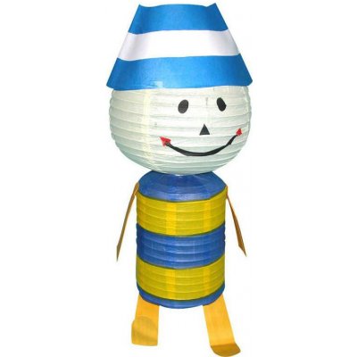 Wiky Lampion krčený harmonika panáček 30x68 cm na žárovku papírový 8373 – Zboží Dáma