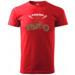 Moto tříkolka Klasické pánské triko červená – Zboží Mobilmania