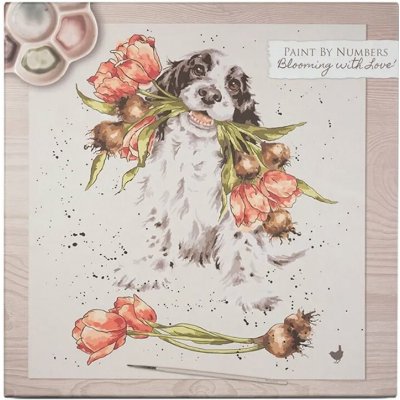 Malování podle čísel Wrendale Designs "Blooming with Love" - Pes, kokršpaněl – Hledejceny.cz