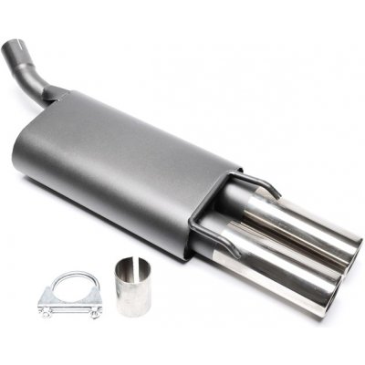 TA Technix sportovní výfuk Opel Corsa B hatchback 3/5dvéř. (93-00), 2x 76 mm rovná nerezová koncovka s pertlem – Hledejceny.cz