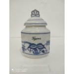 Dubí Cibulák Dózička na koření 0,20 l nápis ROZMARÝNA LIST Originál Český porcelán – Sleviste.cz