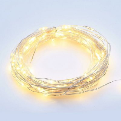 ACA DECOR LED dekorační stříbrná girlanda 8 funkcí teplá bílá barva 30 m IP44 venkovní – Hledejceny.cz
