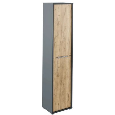 Kondela Rioma NEW TYP 06 grafit hnědá 38 x 50 x 217,8 cm – Zboží Mobilmania