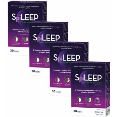 SpiLEEP podpora spánku L-theanin chmel a kozlík 120 tablet – Hledejceny.cz