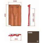 Tondach Brněnka/Renoton 14 taška základní engoba grafen – Zboží Mobilmania