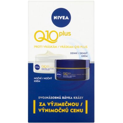 Nivea Q10 Plus Denní a noční krém proti vráskám 2 x 50 ml