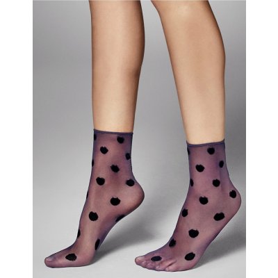 Veneziana Samotové ponožky s puntíky kylie denimová – Zboží Mobilmania