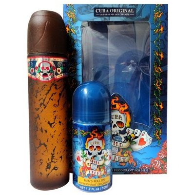 Cuba Cuba Wildheart EDT 100 ml + 50 ml Deo Roll-on pro muže dárková sada – Zboží Mobilmania