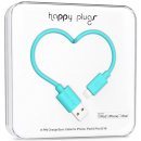 Apple 9906 Happy Plugs Lightning, 2m, tyrkysový