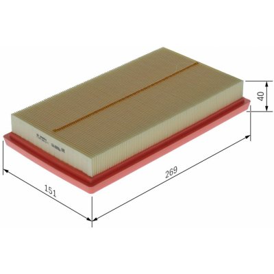 Vzduchový filtr BOSCH F 026 400 674 – Hledejceny.cz