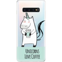 iSaprio Unicorns Love Coffee SAMSUNG GALAXY S10 PLUS