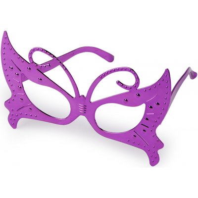 Prima-obchod Karnevalové brýle motýl, kytara metalické, barva 7 fialová motýl – Zboží Dáma