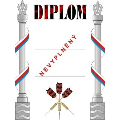 VIZINGR Šipky diplom A4 č.51 Šipky č.51 BEZ TEXTU – Hledejceny.cz