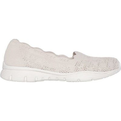 Skechers SEAGER HIGHERSELF dámské slip-on boty béžová – Zboží Dáma