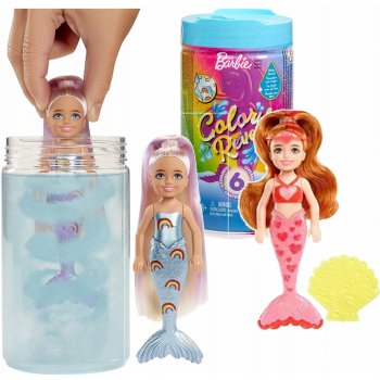 Barbie Color Reveal Chelsea duhová mořská panna