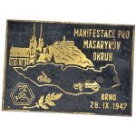Pamětní plaketa MASARYKŮV OKRUH – Zboží Dáma