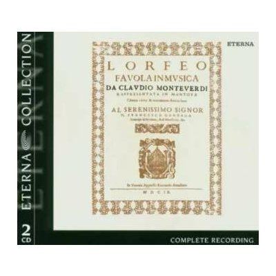 Claudio Monteverdi: L'Orfeo (Favola In Musica) 2 CD – Hledejceny.cz