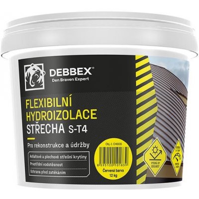 Flexibilní hydroizolace STŘECHA S-T4 12 kg kbelík šedá – Zboží Mobilmania