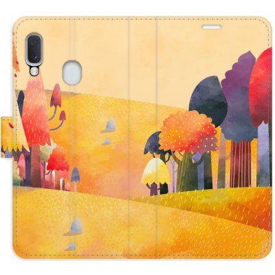 Pouzdro iSaprio Flip s kapsičkami na karty - Autumn Forest Samsung Galaxy A20e