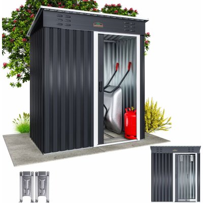Deuba Zahradní domek A0 182 x 165 x 85 cm antracit – Zboží Dáma