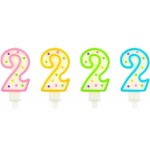 GoDan Svíčka dortová "2" s puntíky, 7,5cm – Hledejceny.cz
