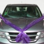 Šerpa na auto do tvaru V - fialová (1 set) – Zboží Mobilmania