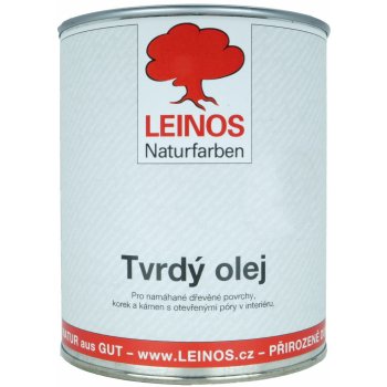 Leinos naturfarben Tvrdý olej na dřevo 0,75 l ořech